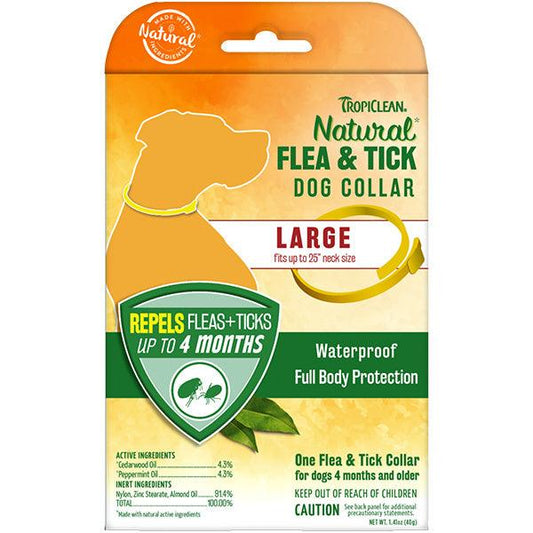 TropiClean - 天然精油防蚤及蜱蟲頸圈 (大型犬用) - Pet Pet Plaza