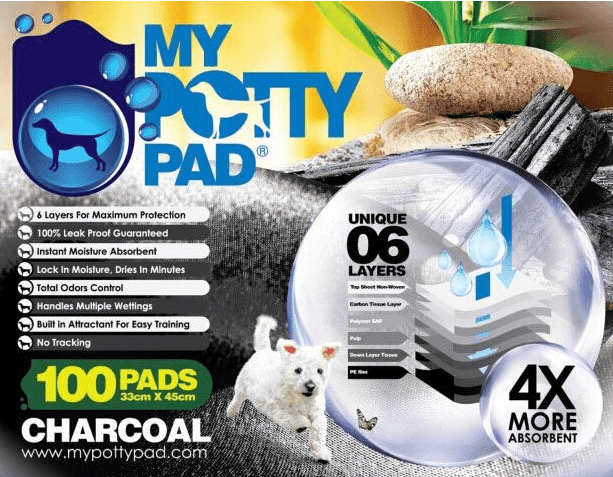 My Potty Pad - 殿堂吸活性炭寵物尿墊 (檸檬, 原味) - Pet Pet Plaza