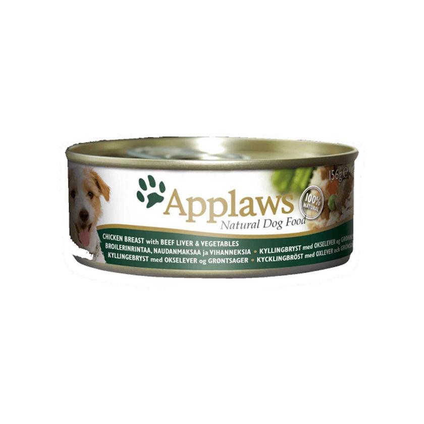 【Applaws】狗肉絲湯罐 – 混合款式一箱 (156g x 12) - Pet Pet Plaza